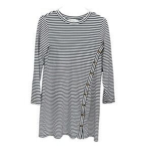 LOFT Women's Dress Striped Long Sleeve Casual‎ Button Detail Size S